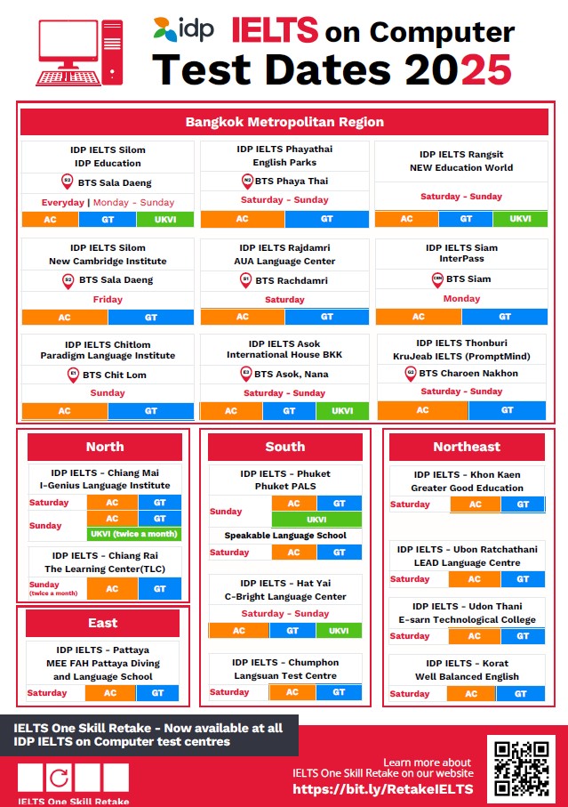 IELTS on computer test dates